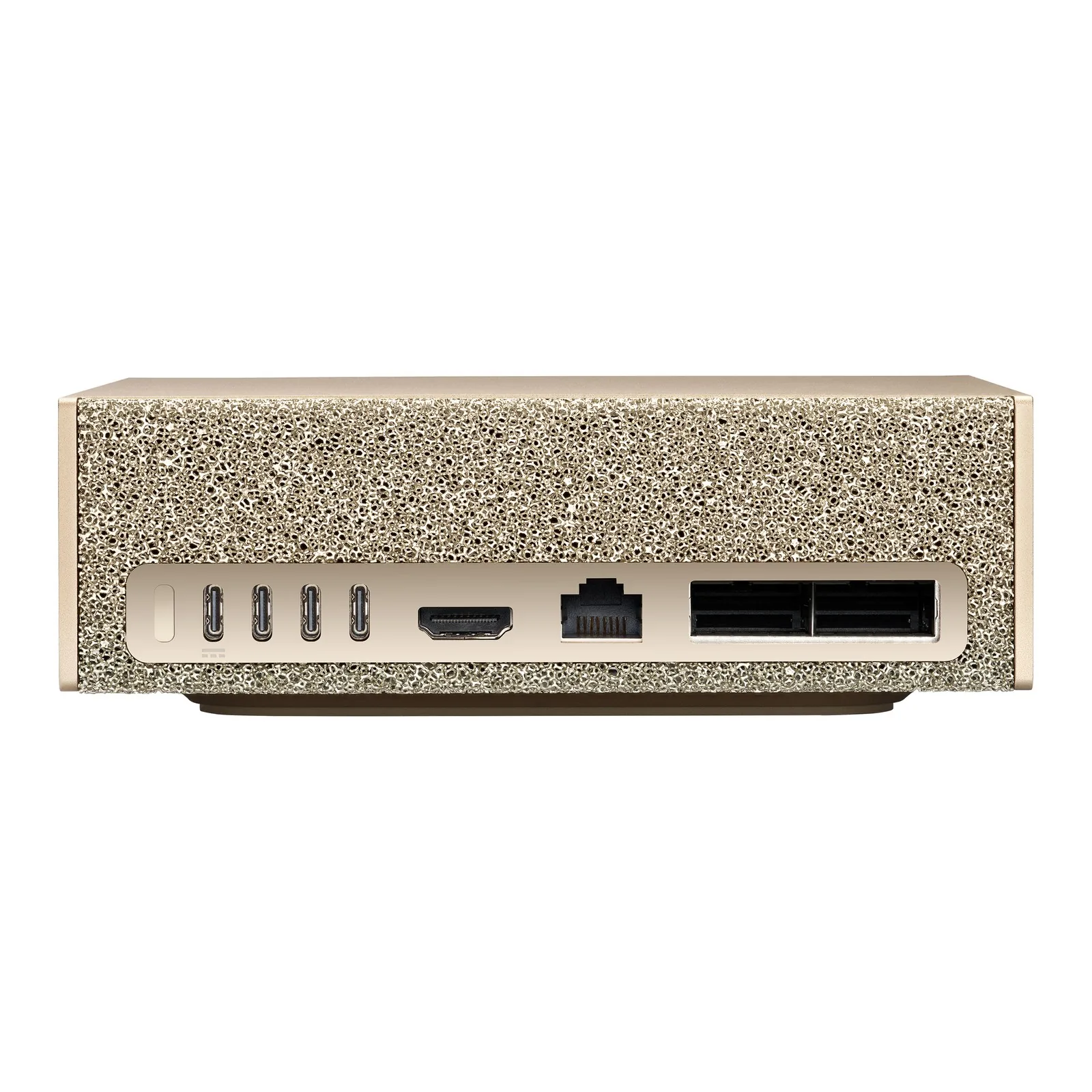 NVIDIA DGX Spark rear: USB-C ports, HDMI, 10 GbE Ethernet and two QSFP ports